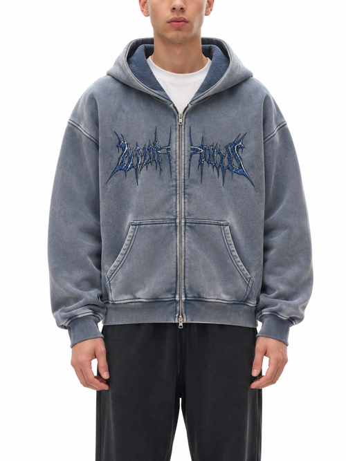 DISASTROUS ZIP-THROUGH HOODIE