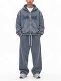 BLUE DISASTROUS TRACKSUIT SET
